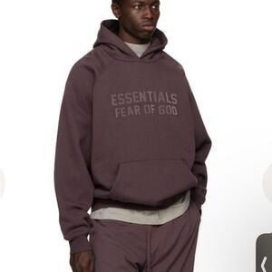 Fear of God Essentials Hoodie - Plum NWT